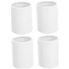 LOLIPPYY Scatole Rotonde per Bouquet Fiori in Cartone Bianco Set da 4Pezzi Cilindri di Carta per Decorazioni Floreali Bomboniere Eventi