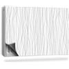 Generic Copertura per Radiatore 90x60 cm per Termosifone Senza Viti o Colla Tappetino Magnetico Montaggio Facile Decorazione per Interni - Linee organiche e Delicate su Sfondo Bianco