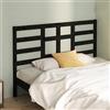 FUDUGEHMIOFWFJJ copritestiera 1 piazza e mezza,testiera contenitore,Testiera per Letto Nera 126x4x104 cm in Legno Massello di PinoAdatto per letti singoli, letti matrimoniali, tutti i tipi di letto
