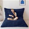 MAXYOYO Pouf Gigante, Fodera Sfoderabile in Morbido Velluto a Coste, Grande Cuscino da Pavimento con Soffice Imbottitura in Schiuma, Bean Bag per Adulti e Bambini