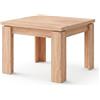 Arreditaly Tavolo Allungabile Moderno Da 4 A 8 Persone Gambe Spesse Design Minimal Meccanismo Centrale Estensibile Ideale Per Cucina Sala da Pranzo 90 x 90/180 x 90 Cm Rovere