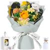 Emibele Bouquet Girasoli Conservati, Fiori per Consegna Prime, Bouquet Fiori Eterni, Compleanno Anniversario San Valentino Festa Mamma Laurea Regali Fiori per Lei Donne Moglie Madre Amiche