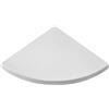 LoviStore Mensola da Muro ad Angolo Sospesa in Legno, Fissaggio con Reggimensola Angolare, Spessore 18 mm, Ripiano Supporto da Parete Melaminico (Bianco, 35x35 cm)