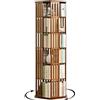 XCRFKGW Libreria Girevole in Bambù, Libreria Alta e Stretta (6 piani) | Scaffale Girevole per Libri Modello Verticale Salvaspazio, Mobile Portaoggetti, per Camera, Soggiorno o Ufficio