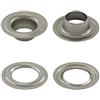 Getmore Parts Occhielli a Norma di DIN 7332, autoperforanti - per Tessuti, Pelle, teloni, Tende e Simili, da 50 Pezzi (Acciaio Inossidabile (V2A Inox), 12 mm)