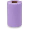 Generico Korat - Rotolo di Tulle per Decorazioni e Composizioni, 25 cm x 100 Metri, per Matrimoni, Feste, Bomboniere, Eventi - Disponibile in Vari Colori (Viola Chiaro)