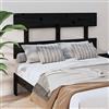 FUDUGEHMIOFWFJJ testata letto matrimoniale imbottita,coprirete singolo,Testiera per Letto Nera 144x3x81 cm in Legno Massello di PinoAdatto per letti singoli, letti matrimoniali, tutti i tipi di letto