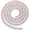 PATIKIL 1 Yard 3 File Cristallo Strass Catena Chiusa, Catena Cristallo Artiglio con Base Argento per Cucito Artigianato DIY Decorazione Matrimonio Bouquet, Bianco/Rosa/Bianco