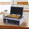 DaiJiubu Piastra per waffle in acciaio inox, per waffle sul manico, per waffle, per cani e hotdog elettrico, per waffle, antiaderente, temperatura regolabile, per cani caldi e waffle, macchina elettrica 50