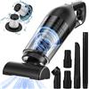 Czemo Aspirabriciole Senza Fili Potente 9000pa 120W Aspirapolvere Auto, Mini Aspirapolvere Portatile per Auto Ricaricabile Aspira Briciole USB Aspirapolvere a Mano per Casa Auto Ufficio