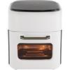 chennnls Friggitrice ad aria calda, 15 l, 1400 W, senza olio, con touch screen e 8 presenze, friggitrice da 80 a 200 °C con timer, 37 x 29 x 37 cm, bianco