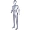 leteyes Manichino Gonfiabile in PVC Femmina 165 cm Argento Espositore Vestiti Modello