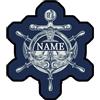 VWCSDSCS Tappeto decorativo personalizzato a tema nautico con ancora, tappeto decorativo a tema nautico, tappeto con ancora timone, bussola, runner per casa, sala da pranzo, soggiorno, camera da letto