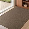 LEKEEPGO Zerbino Ingresso Interno 81 x 121 cm, Tappeto Ingresso Interno Antiscivolo, Assorbente, Tappetino Entrata Lavabile per Casa Porta, Corridoio, Marrone