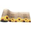 Home Tresor - Tappeto Cucina Antiscivolo Lavabile in Vinile Made in Italy | Passatoia Lavabile Sottolavello Bagno in PVC Interni Esterni | Tappeto Runner Lungo Fantasie Moderne Cm. (50x280, Girasoli)