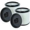 vhbw 2x filtro a pieghe piatte compatibile con Einhell TE-VC 2238 SACL EX CH, 2340 SACL, 2340 SACL EX ARG aspiratore umido/secco - nero/bianco