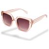 Foster Grant French Connection Marjorie occhiali da sole donna - forma cat-eye rosa, lenti in policarbonato rosse, protezione UV400, resistenti a graffi e urti, montatura leggera