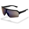 Foster Grant IRONMAN Shield occhiali da sole uomo - montatura shield nera, lenti blu navy specchiate, protezione UV400, resistenti ai graffi e agli urti, montatura sport leggera