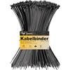 Temolink 100 fascette stringicavo nero, 350 x 4,4 mm, resistente ai raggi UV, resistenza alla trazione di 28 kg, autobloccanti, resistenti alle intemperie, per la gestione dei cavi, giardino, ufficio