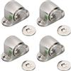 anchak Set da 4 Fermaporta Magnetico in Metallo Fermaporta Pavimento con Viti