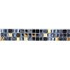 conwire Piastrelle in mosaico di vetro mosaico di pietra naturale nero oro rivestito parete posteriore della cucina | 10 bordi a mosaico