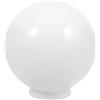 RUNROTOO Lampada Globo Paralume Sferico in Acrilico Bianco per Patio Esterno | Copri Lampada Sfera da Giardino, Foro Circa 12, 5cm, Decorativo e Protettivo, Facile da Montare