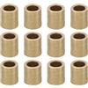 PATIKIL Distanziatori in Ottone M4, 12pz Distanziatori Metallici in Ottone 4mm ID x 6mm OD x 8mm L Distanziatori a Vite per Viti 5/32 Pollice o M4