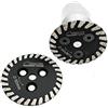 SHDIATOOL Dischi Diamantati 2 Pezzi 40mm/50mm Turbo Mini Lame per Incisione con un Rimovibile Filettatura M14 per Taglio e Intagliare Granito Marmo Pietra Calcestruzzo