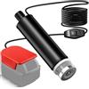 NUOGEDZ Pompa dell'acqua per Milwaukee, 18 V, pompa sommersa per vasche da campeggio, giardino, camper, drenaggio stagno, cantieri (senza batteria)