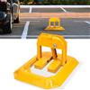 Sonnewelt 1x Barriera Parcheggio con 3 chiavi, Blocco parcheggio pieghevole, paletti di parcheggio pieghevoli, Serratura universale per parcheggio e vialetto (Giallo)