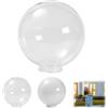 Generico Paralume Acrilico Bianco Sferico, Paralume Sferico Acrilico Copertura Lampada Esterna Resistente all,per Lampada da Esterno e Parete Copertura di Ricambio Resistente alla Polvere Accessori