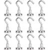 MaoXinTek Ganci Magnetici, 12 Pezzi Extra Forti Neodimio Calamita con Gancio, 8KG Forza Rotondi Pesante Magnete Ganci, Staccabili, per Frigorifero da Cucina, Soffitto, porte, armadi, campeggio