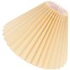 HOOWIFFY Paralume Plissettato Beige per Lampada da Tavolo, Decorativo Illuminazione Diffusa, Facile da Rimuovere, per Camera da Letto e Soggiorno