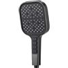 MILIWAN Soffione Doccia ad Alta Pressione Telefono Doccia Grande con Larghezza 13cm Shower Head Risparmio Idrico con 7 Tipi di Getto Cromato (Aggiornato)