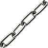 Lumonic 5m Catena V4A in acciaio inox | 3mm | A lungo raggio | Inossidabile + resistente all'acqua di mare | Catena antipioggia, cesto sospeso, catena a sbarramento