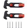 TAODAN 2PCS 110x47x25mm Marine Hatch Latch Latch T Maniglia Latch Gomma Cooler Latch Strumento Adatto per Cassetta degli attrezzi e Refrigeratore e Copertura Macchine da Costruzione