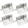 QUARKZMAN 4 Cerniere A Molla Lunghezza 1 Acciaio Inossidabile Con Apertura Automatica Per Porte Di Armadi Scatole E Hardware Fai Da Te Colore Argento