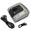 Trade-Shop Caricabatterie 7,2 V-24 V 2 A Stazione di ricarica NI-MH/NI-Cd compatibile con Würth 7023121 7023125 7023126 7023127 7023201 7023202 7023721 ABH 20-SLE
