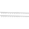 Generic Confezione da 2 pannelli a doghe con 30 ganci lunghi per pareti a doghe per casa, garage, cucina, negozio al dettaglio, strumenti di archiviazione 60 cm di lunghezza