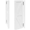 panfudongk Porta a battente in legno di pino con motivo simmetrico, adatta per ingresso cucina, soggiorno, ufficio (bianco, 90 x 70 cm)