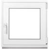 Framex Fenstiger Finestra Cantina PVC 60x60 cm Bianco Anta-Ribalta DIN Destra | Doppio Vetro 32 mm, Larghezza x Altezza: 600 x 600 mm, per Cantina, Garage, Casetta da Giardino e Ripostiglio