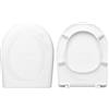 HYDRO HOME Copriwater Selnova 3 Pozzi Ginori Compatibile, Tavoletta Wc In Plastica Termoindurente Con Cerniere Regolabili,Asse Wc Colore Bianco MADE IN ITALY