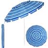 KOMFOTTEU Ombrellone da Spiaggia 220 cm, Parasole da Giardino, Parasole da Spiaggia, Pieghevole, Leggero, Ombrellone da Balcone per Esterni con Borsa per il Trasporto, senza Base (Blu Scuro)
