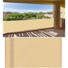 XUEDNGM Frangivisto Balcono 85 x 250 cm con Occhielli e Fascetta Protection UV Opaque Résistant Aux Contre Vent Telo Frangivento da Balcone per Balcone Giardino Terrazza, Giallo sabbia