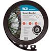 WDB Bordo flessibile in plastica, lunghezza 20 m, altezza 4 cm, con 40 chiodi di fissaggio, colore marrone