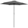 Kingsleeve Ombrellone 300 cm con Manovella UV 80+ Pieghevole Impermeabile in Alluminio da Balcone Terrazza Giardino