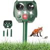 Longzhuo Ultrasuoni per Piccioni, Repellente per Gatti, Ultrasuoni Repellente per Topi, 4 Modalità Regolabi, Ricarica Solare e USB con Flash LED per Cani Uccelli Topi Volpi Procioni da Esterno Giardino