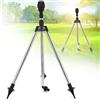 BIZOI Irrigatore Rotante a Treppiede, Irrigatore Automatico con Irrigazione Rotante a 360 Gradi, Spruzzatore Telescopico a Treppiede, Irrigatori da Prato per Giardino Grande Area, Prati, Cortile
