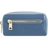DuDu Portachiavi unisex colorato in vera pelle vitello firmato DUDU Denim blue