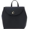 Coccinelle Pelle zaino Nikla Mini Bag Double Grainy Leather Noir/Cognac nero